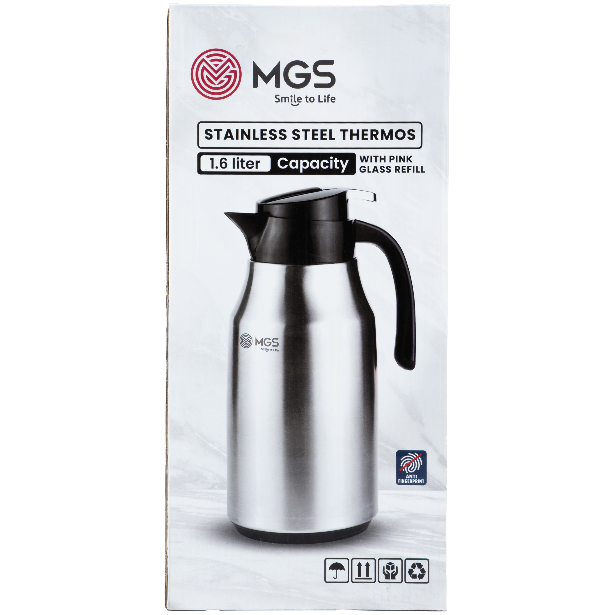 فلاسک 1.6 لیتر استیل MGS کد FS20112