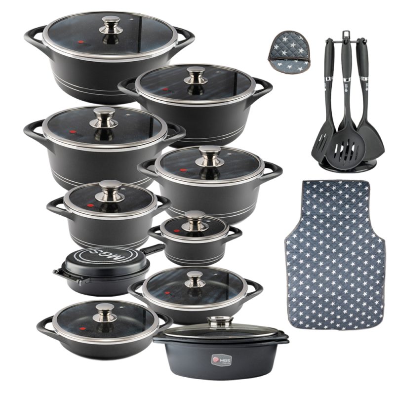 سرویس قابلمه 33 پارچه گرانیت طرح ایتالیا B