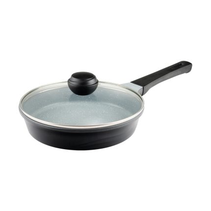 تابه تک دسته سایز 24 گرانیت طرح کره ای C