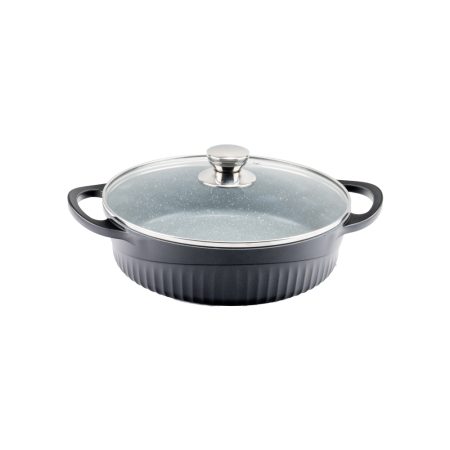 تابه دو دسته سایز 28 گرانیت طرح جرمنی D