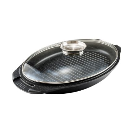 تابه مرغ پز دو دسته سایز 38 سه تیکه گرانیت طرح ایتالیا B