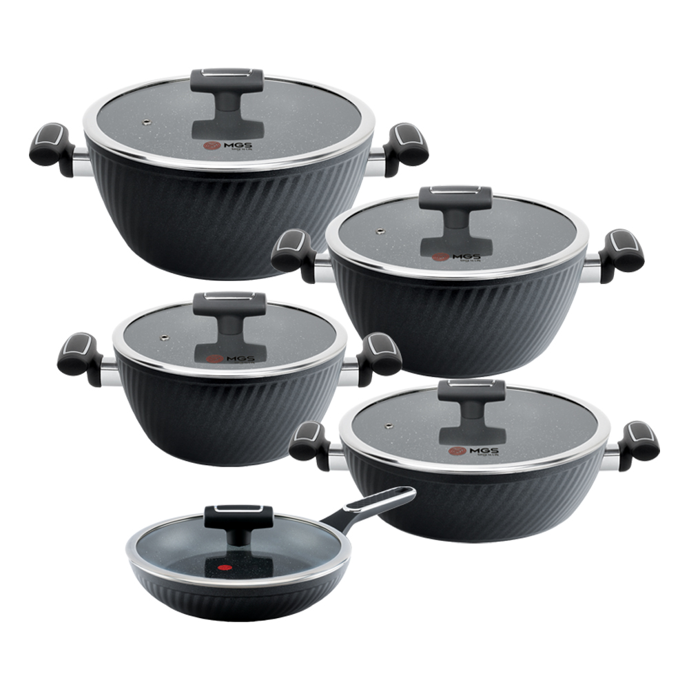 سرویس قابلمه 10 پارچه طرح فورج سری پنج