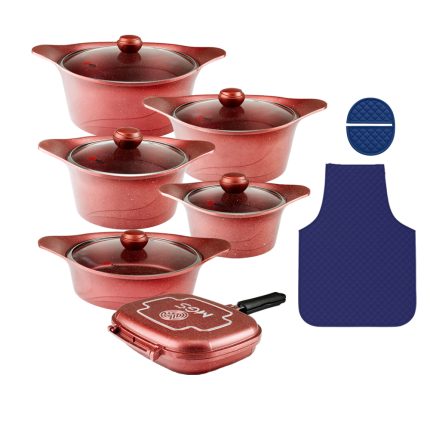 سرویس قابلمه 15 پارچه گرانیت طرح کره ای C