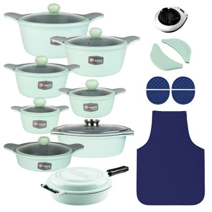 سرویس قابلمه 23 پارچه گرانیت طرح کره ای D