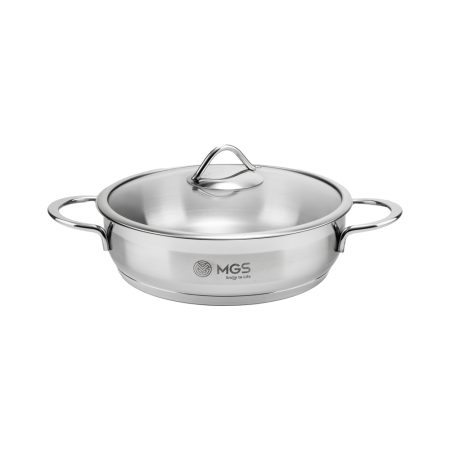 تابه استیل دو دسته سایز 24 کد 4115