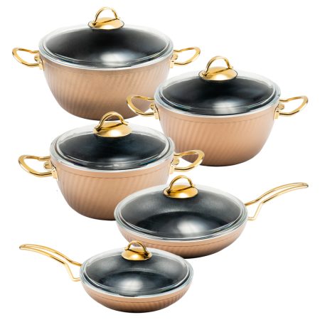 سرویس قابلمه 10 پارچه فورج طرح ماینز سری دوم