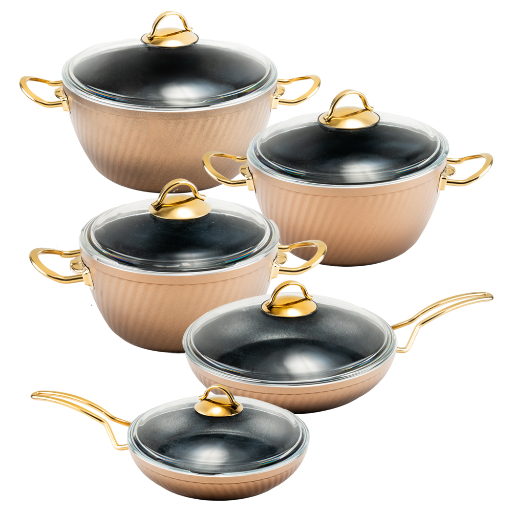 سرویس قابلمه 10 پارچه فورج طرح ماینز سری دوم