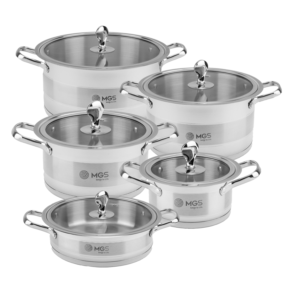 سرویس قابلمه 10 پارچه استیل CWS2111