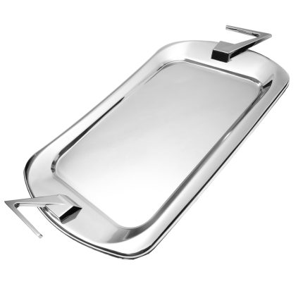 سینی پذیرایی استیل MGS کروم کد OW4110