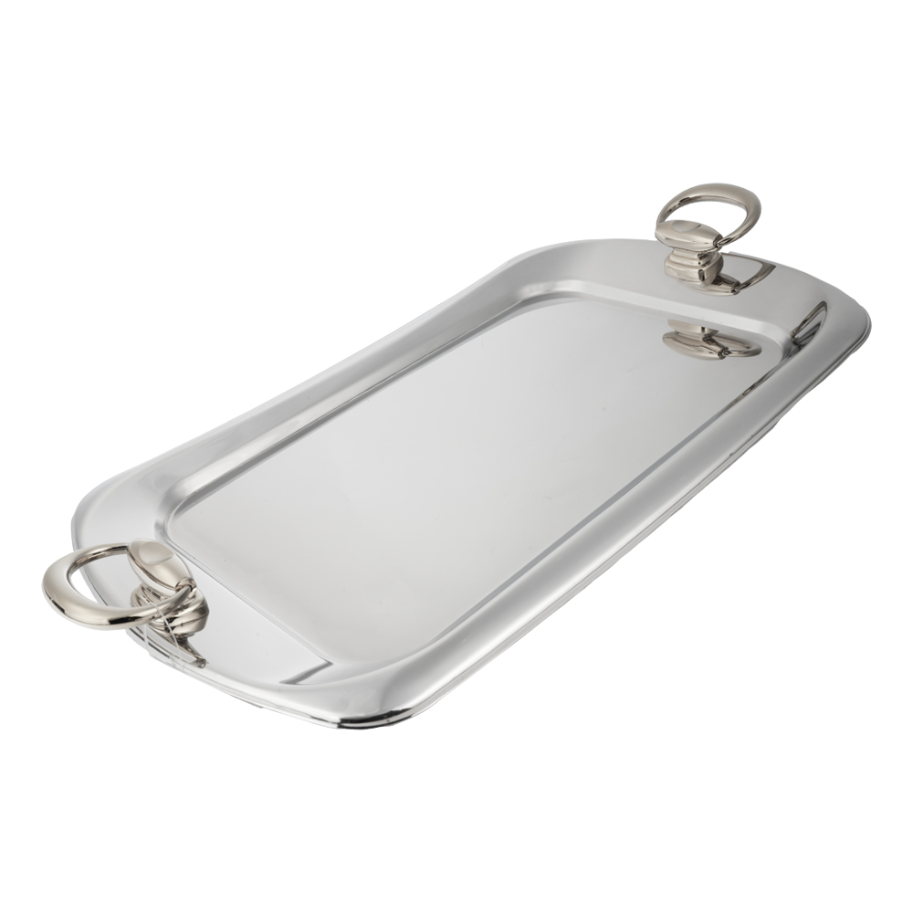 سینی پذیرایی استیل MGS کروم کد OW3110