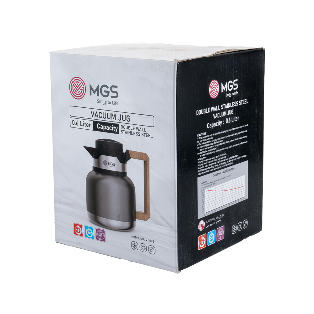 فلاسک 0.6 لیتر استیل MGS کد VJ1011S