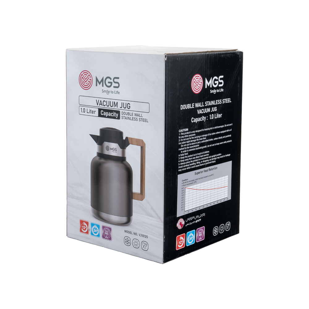 فلاسک 1 لیتر استیل MGS کد VJ1012S