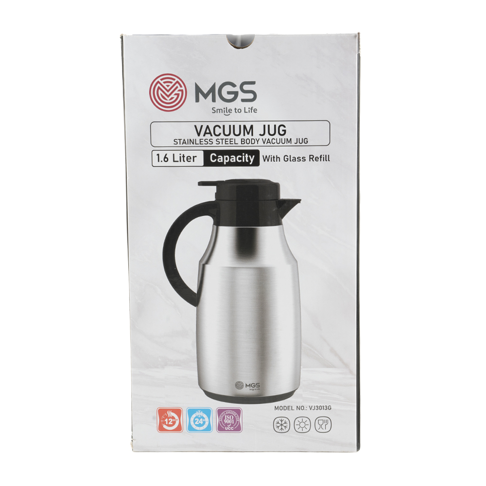 فلاسک 1.6 لیتر استیل MGS کد VJ3013G
