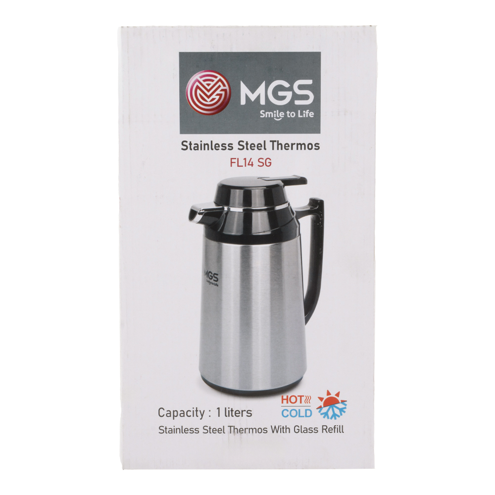 فلاسک 1 لیتر استیل MGS کد FL14SG