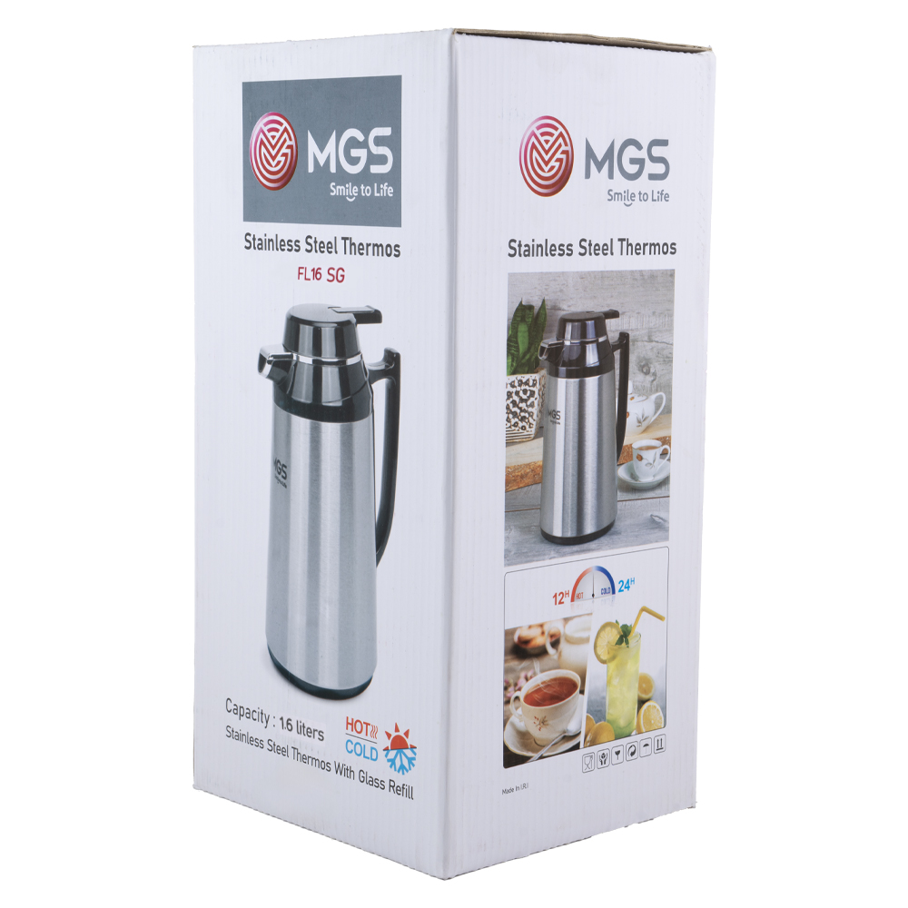 فلاسک 1.6 لیتر استیل MGS کد FL16SG