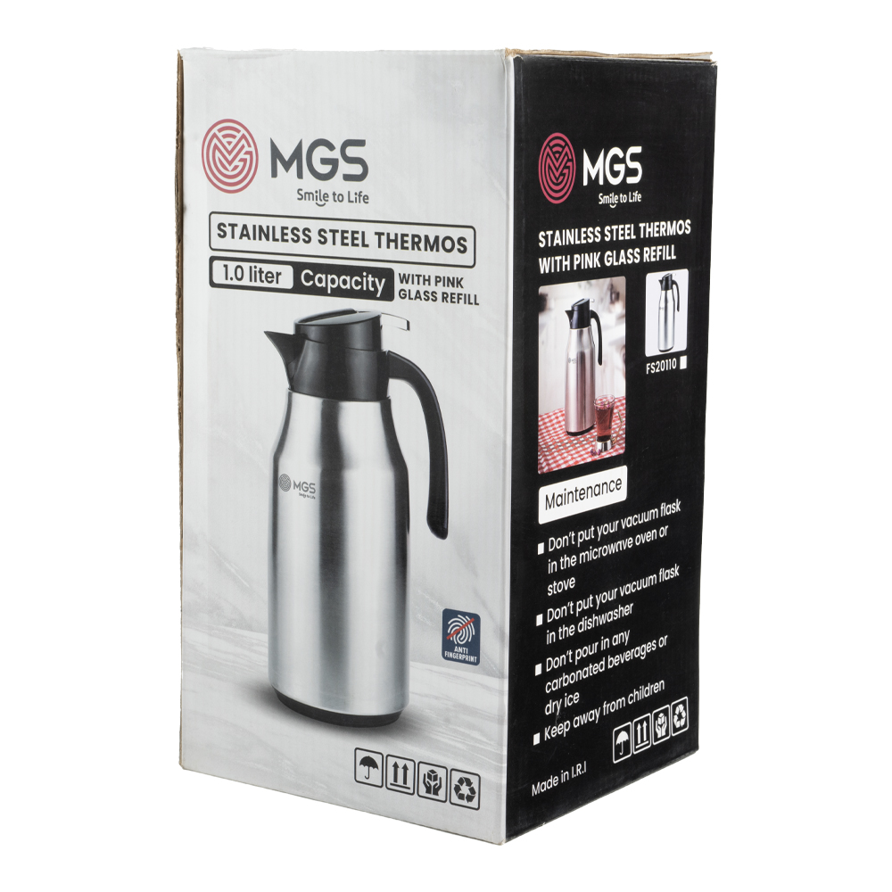 فلاسک 1 لیتر استیل MGS کد FS20110