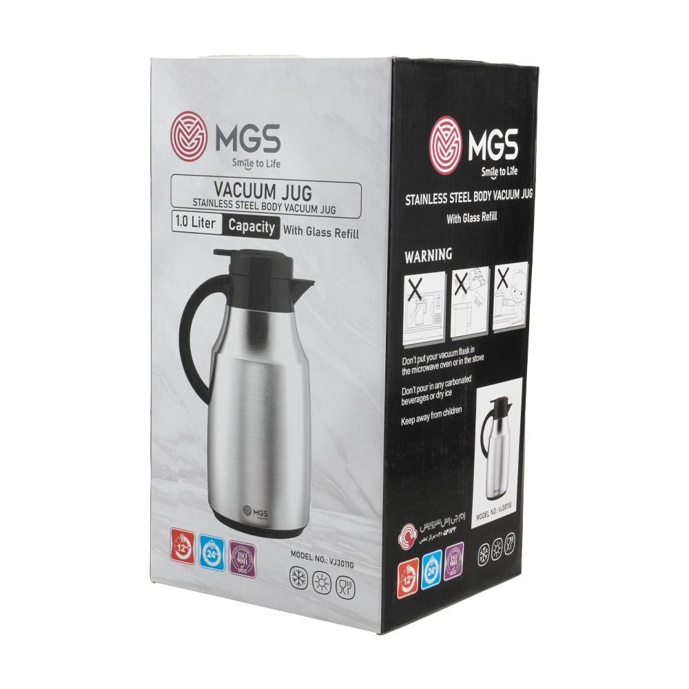 فلاسک 1 لیتر استیل MGS کد VJ3011G