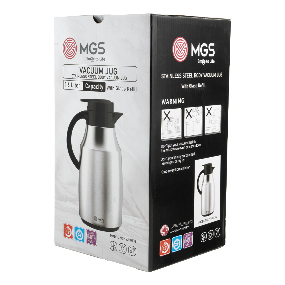 فلاسک 1.6 لیتر استیل MGS کد VJ3013G