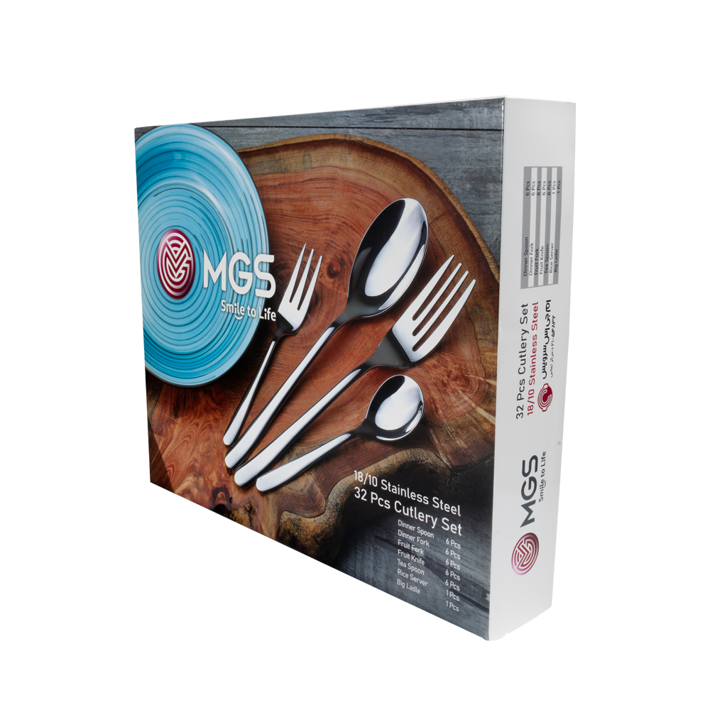 سرویس قاشق چنگال 32 پارچه ام جی اس کد DF046