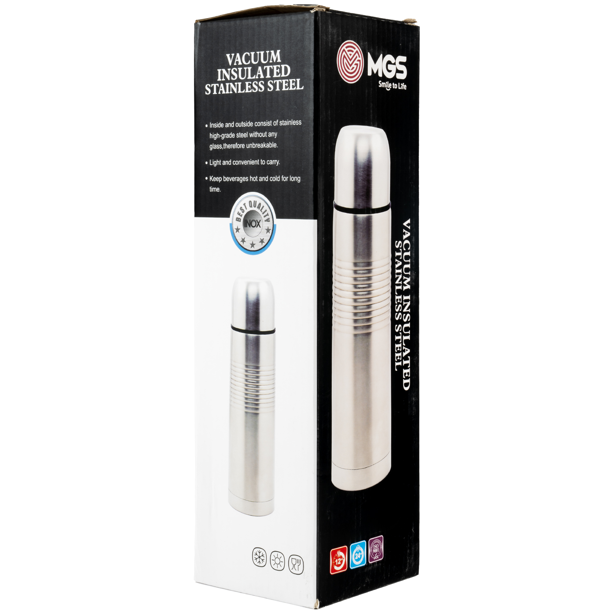 فلاسک 0.75 لیتر استیل قلمی MGS کد VB5013S