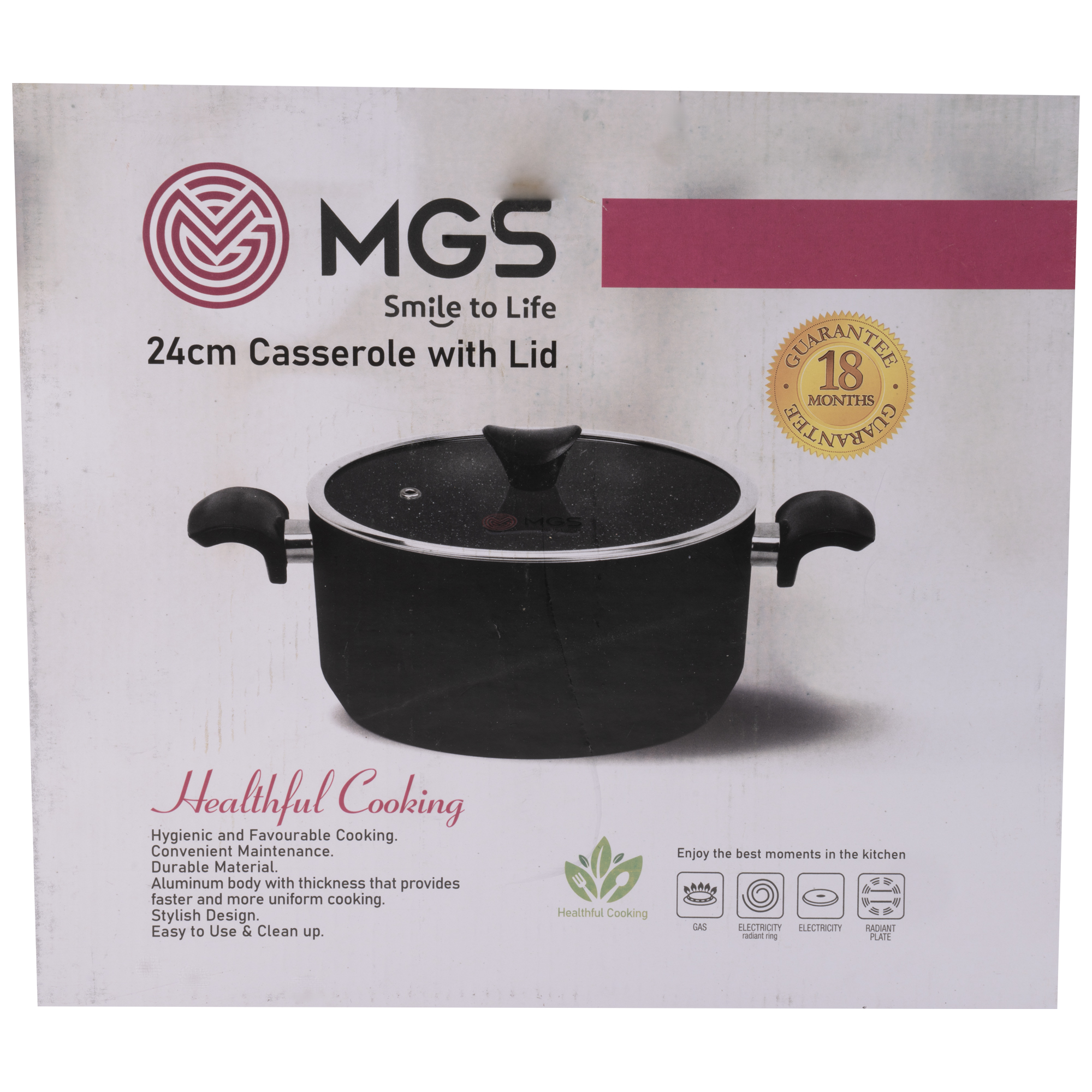 قابلمه MGS سایز 24 مدل گارنت