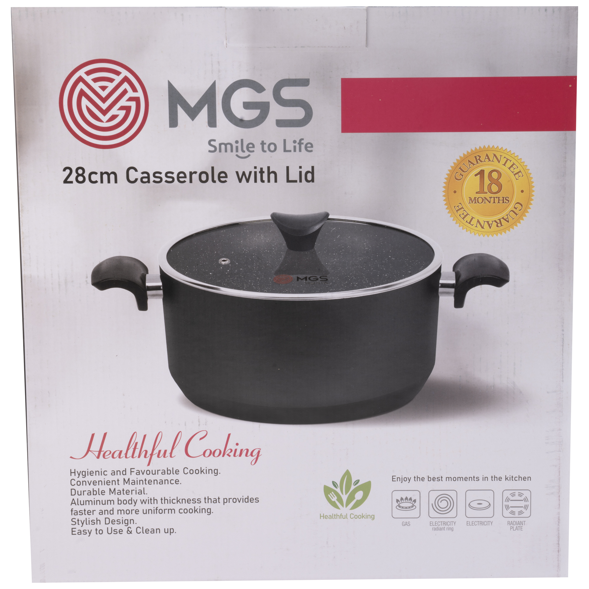 قابلمه MGS سایز 28 مدل گارنت