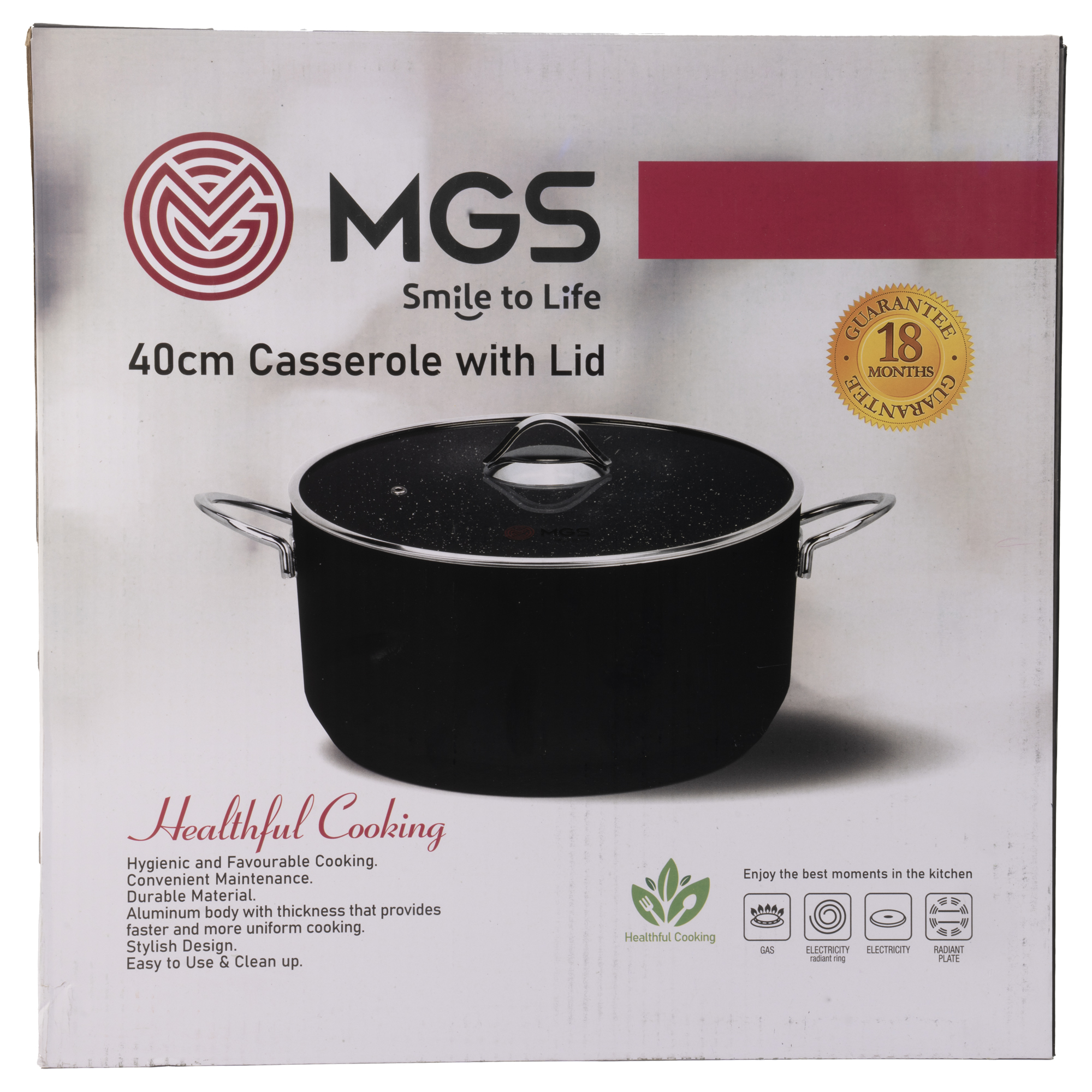 قابلمه MGS سایز 40 مدل گارنت