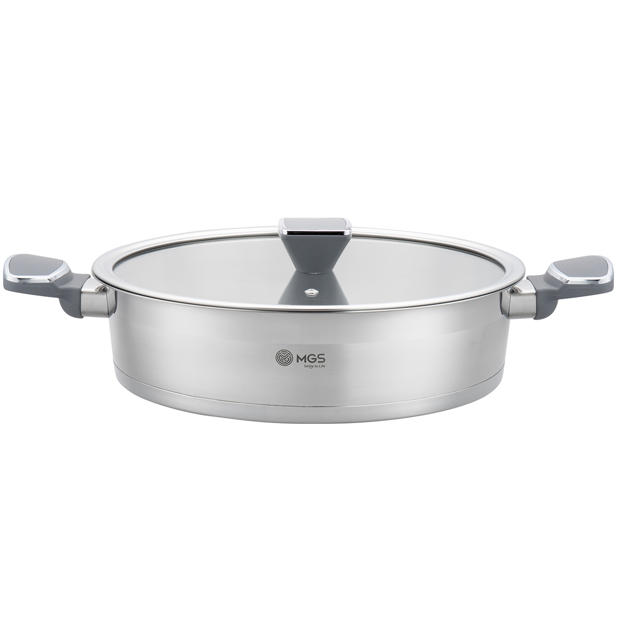 تابه استیل دو دسته سایز 30 کد ps5132