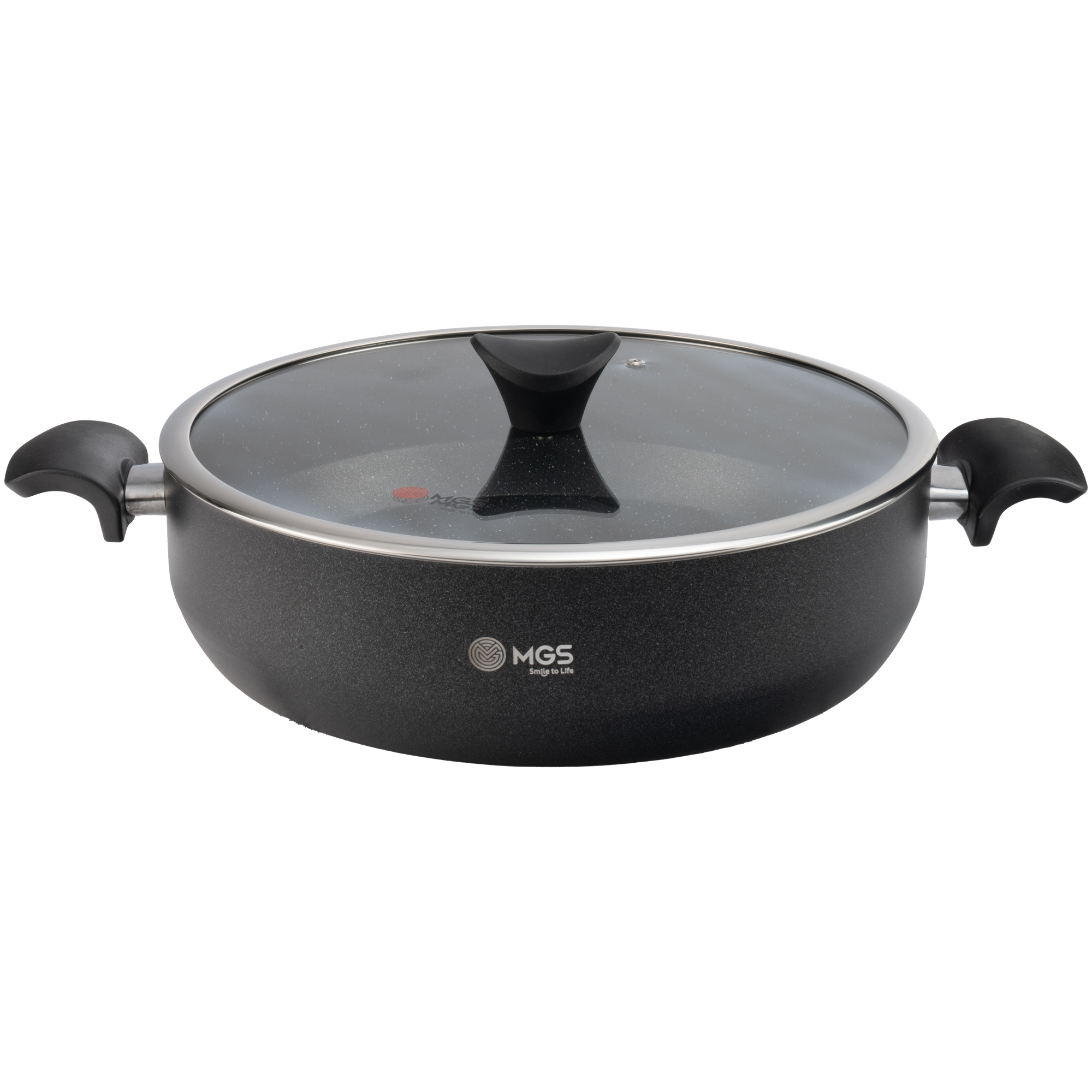 تابه گرانیت دو دسته MGS سایز 24 مدل گارنت