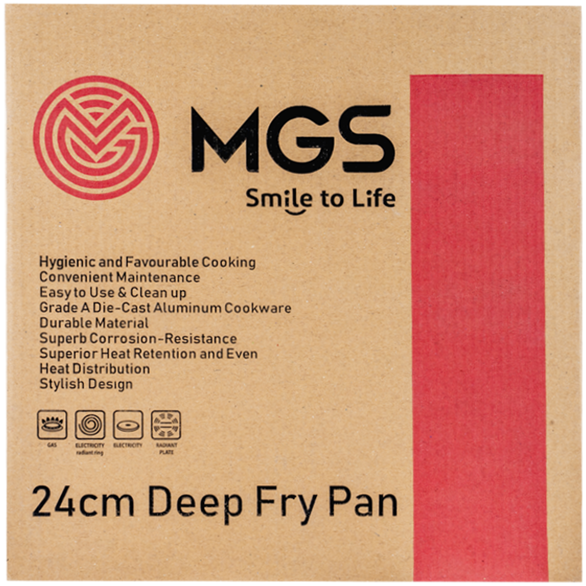 تابه تک دسته سایز 24 طرح فورج کد FR06