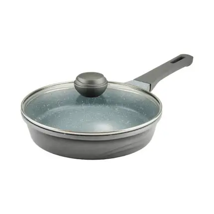 تابه تک دسته سایز 24 گرانیت طرح کره ای C