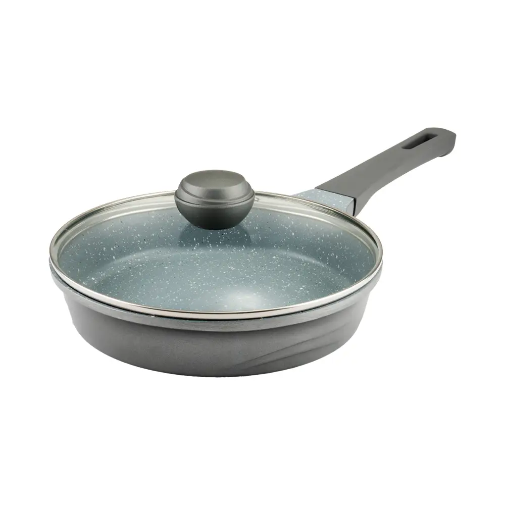 تابه تک دسته سایز 24 گرانیت طرح کره ای C