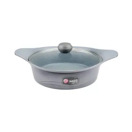 تابه دو دسته سایز 28 گرانیت طرح کره ای C