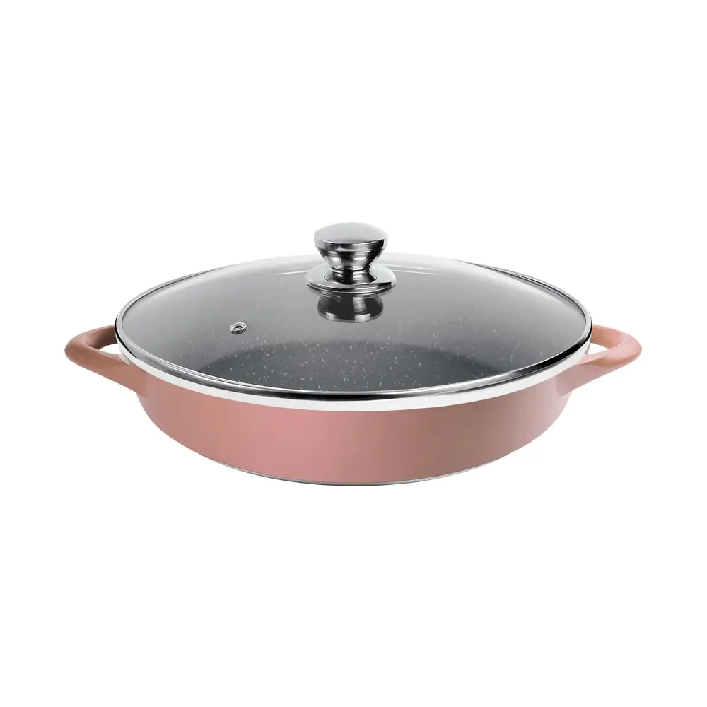 تابه دو دسته سایز 32 گرانیت طرح ایتالیا B