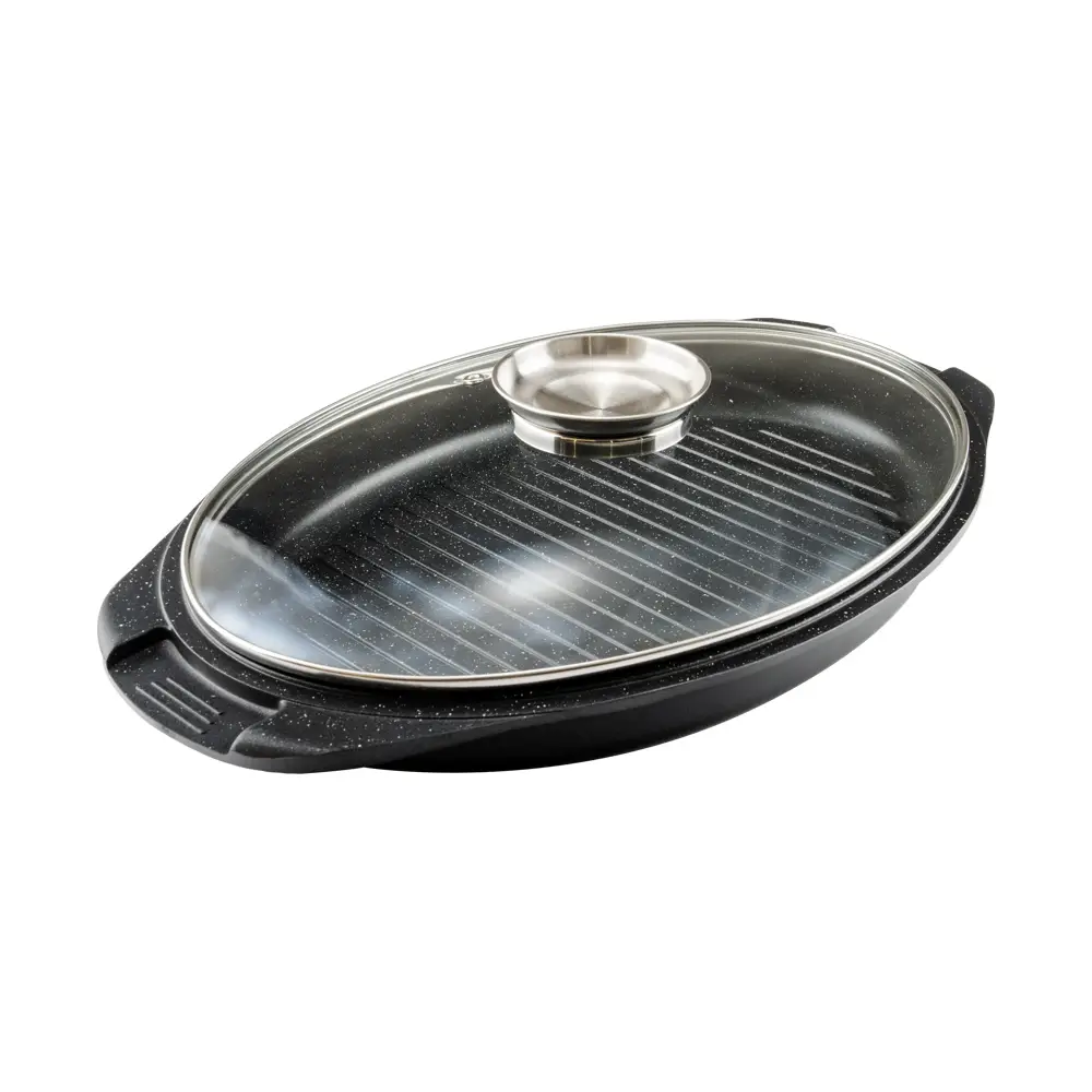 تابه مرغ پز دو دسته سایز 38 سه تیکه گرانیت طرح ایتالیا B