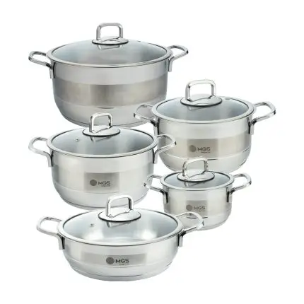 سرویس قابلمه 10 پارچه استیل کد CWS2112