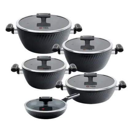 سرویس قابلمه 10 پارچه طرح فورج سری پنج