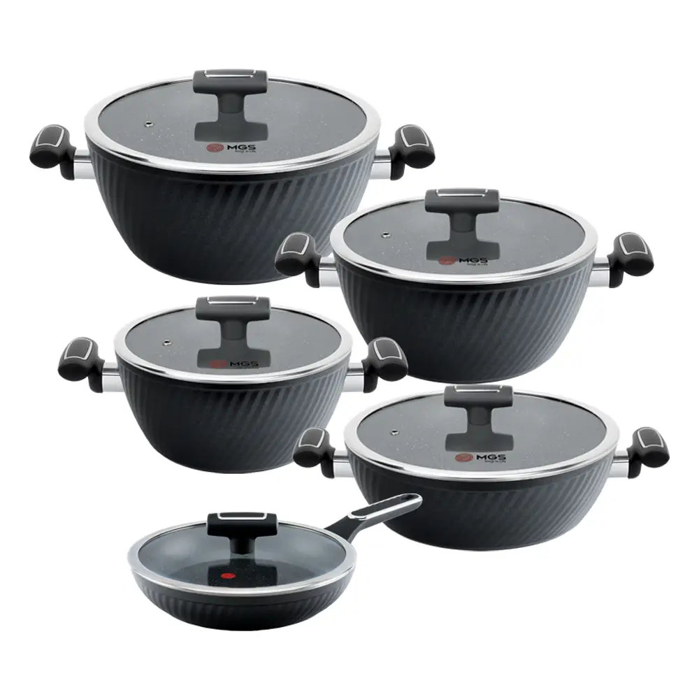 سرویس قابلمه 10 پارچه طرح فورج سری پنج