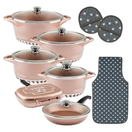 سرویس قابلمه 17 پارچه گرانیت طرح ایتالیا C