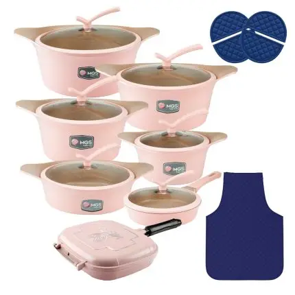 سرویس قابلمه 19 پارچه گرانیت طرح کره ای C