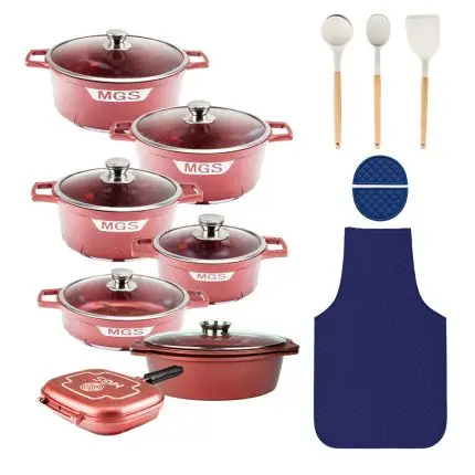 سرویس قابلمه 21 پارچه گرانیت طرح جرمنی C