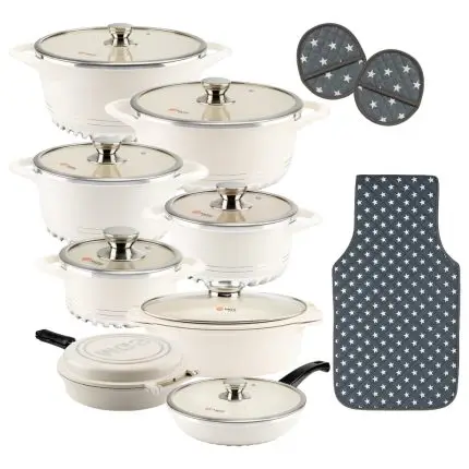 سرویس قابلمه 22 پارچه گرانیت طرح ایتالیا C