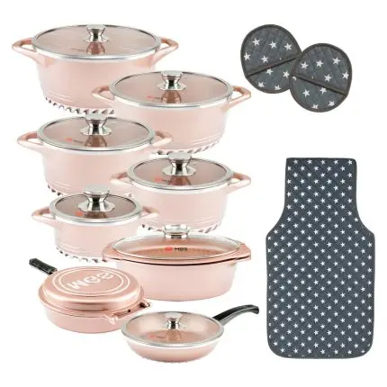 سرویس قابلمه 22 پارچه گرانیت طرح ایتالیا C