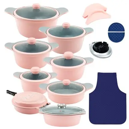 سرویس قابلمه 23 پارچه گرانیت طرح کره ای D