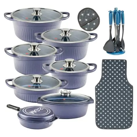 سرویس قابلمه 25 پارچه گرانیت طرح جرمنی D