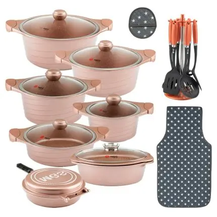 سرویس قابلمه 25 پارچه گرانیت طرح کره ای B