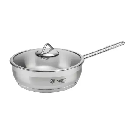 تابه استیل تک دسته سایز 24 کد 4117