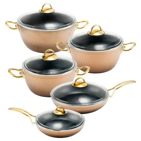 سرویس قابلمه 10 پارچه فورج طرح ماینز سری دوم