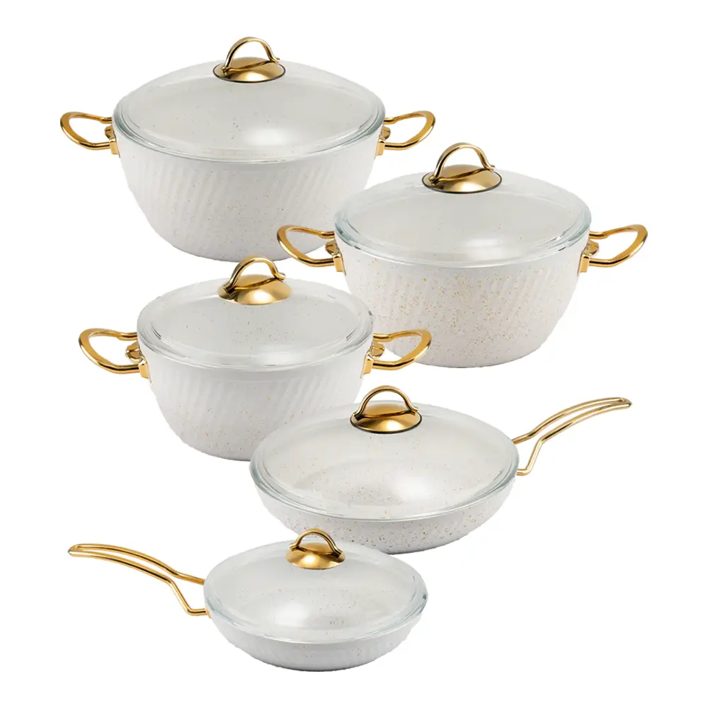 سرویس قابلمه 10 پارچه فورج طرح ماینز سری دوم