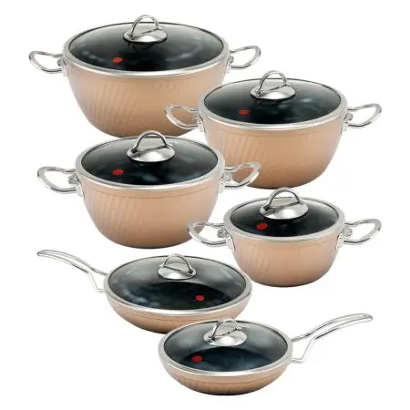 سرویس قابلمه 12 پارچه فورج طرح ماینز سری دوم